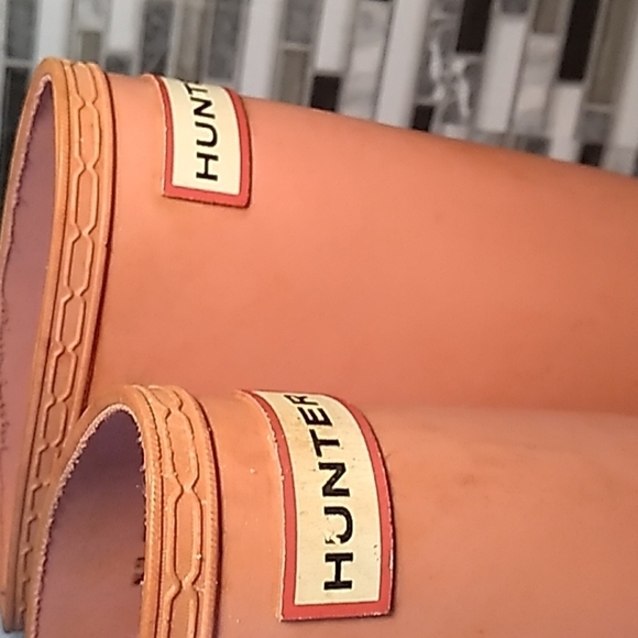 Hunter pink rubber boots sz 5 - Picture 8 of 9
